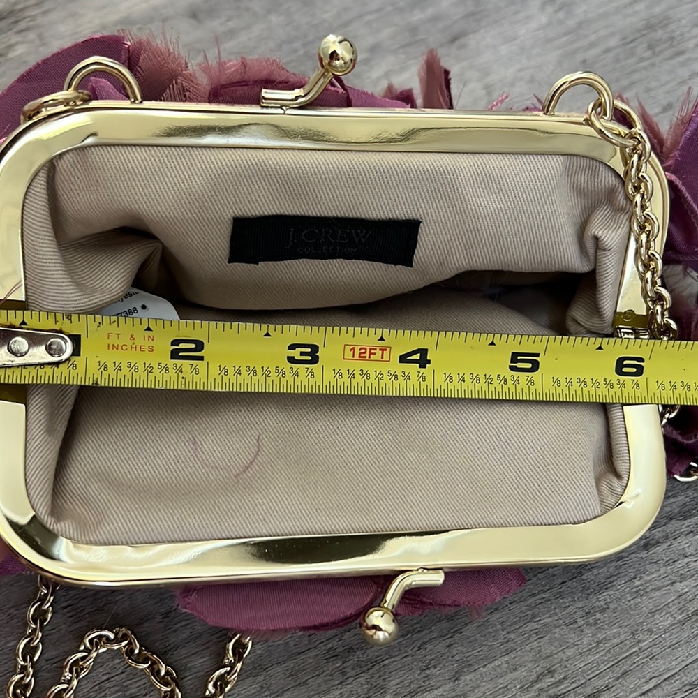 J Crew shoulder hand purse with floral detail - Picture 12 of 16